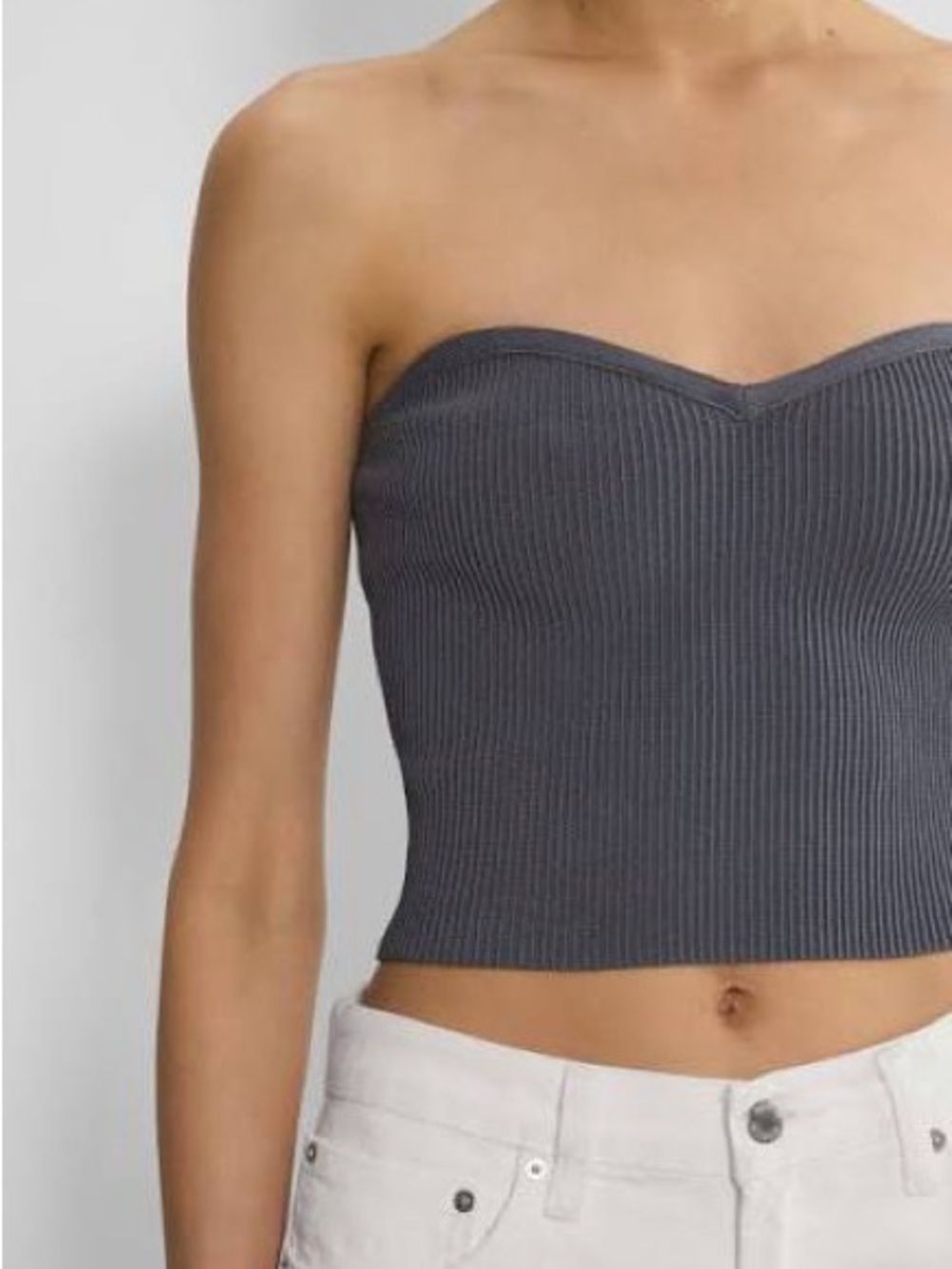 Babaton Sculpt Knit Sweetheart Tube Top (dark emerald)